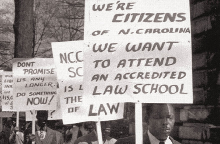 Protest for North Carolina Central University School of Law Accreditation